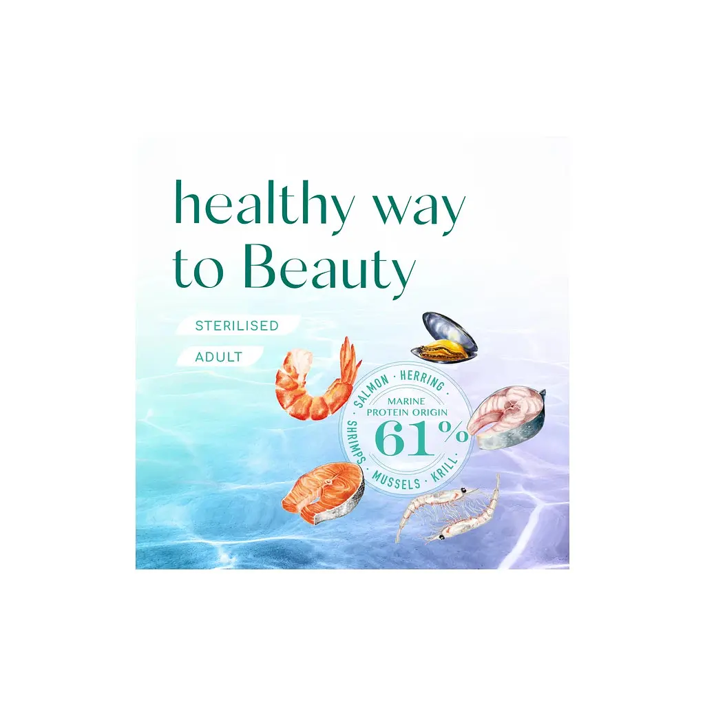 Сухий корм для кішок Optimeal Beauty Fitness для стерилізованих/кастрованих з морепродуктами 4 кг (4820215369824) - фото 7
