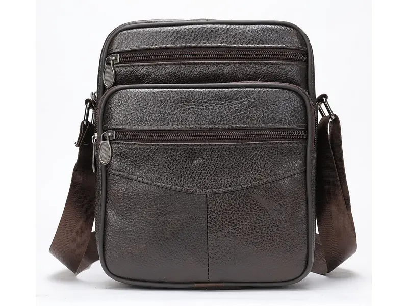 Чоловіча шкіряна сумка Vintage 22,5х18,5х5 см sum0012796 - фото 3