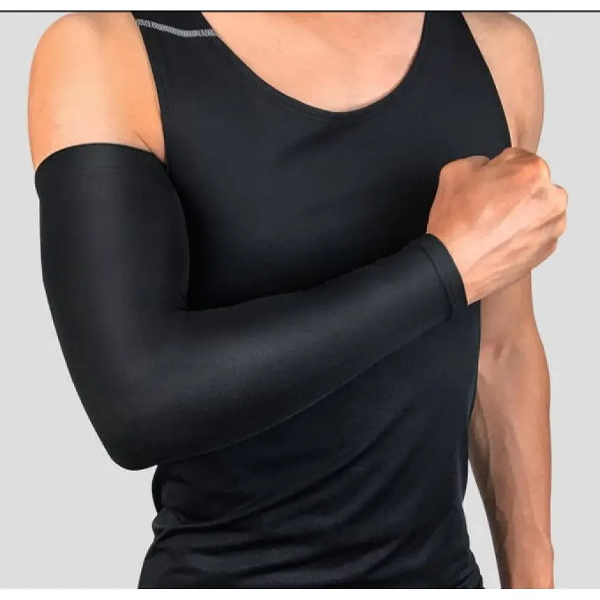 Компрессионный рукав эластичный бандаж для волейбола, танцев, гимнастики, йоги LVR 002 41x28x18 см размер XL Black (16037) - фото 2