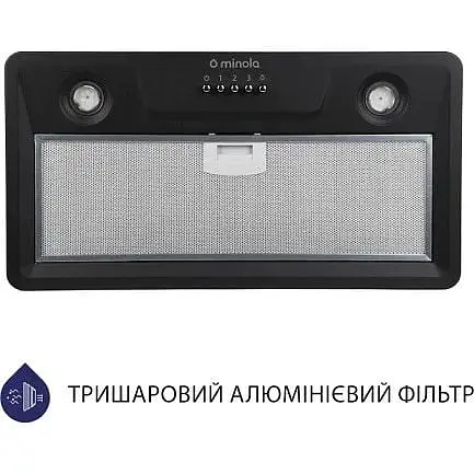 Витяжка вбудована Minola HBI 5202 BL 700 LED - фото 2
