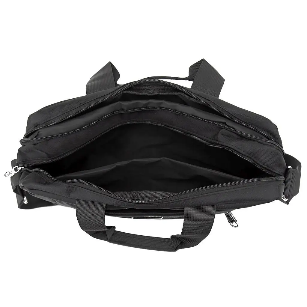 Сумка-портфель чоловіча текстильна для ноутбука 13'' та документів Tiding Bag M56-3812A чорна - фото 6