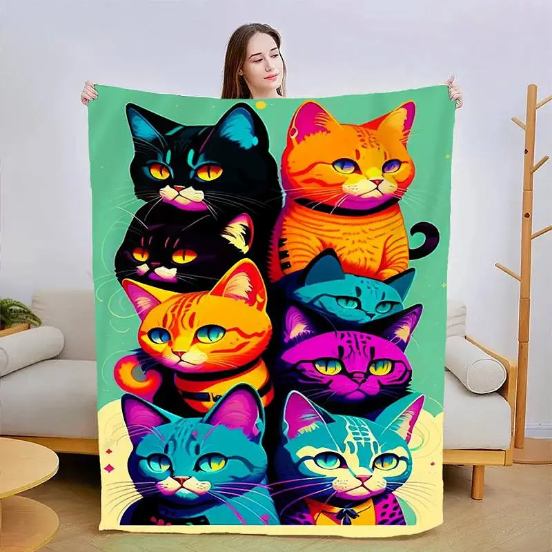 Плед 3D Спостерігаючі котики 13449 160х200 см