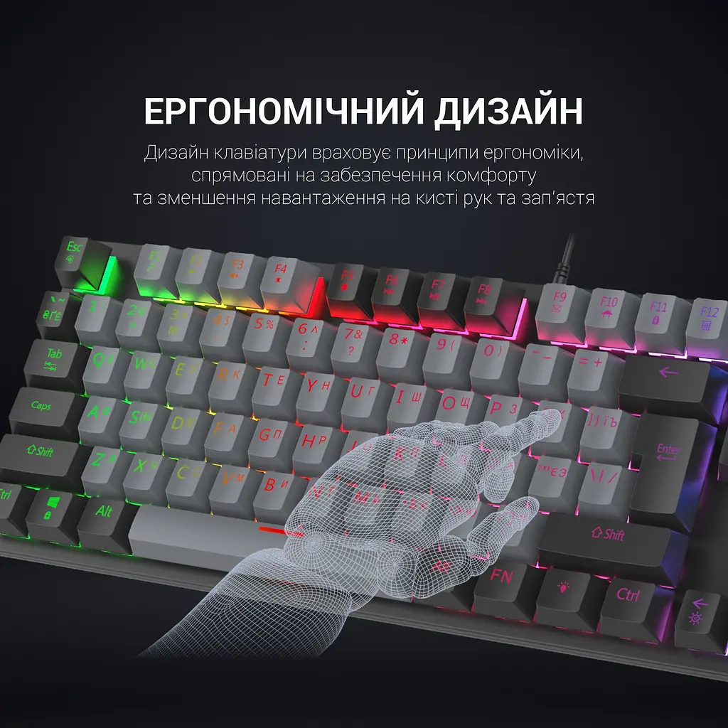 Клавиатура GamePro Blue Switch механическая (MK105B) - фото 8