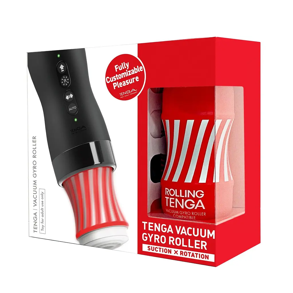 Автоматичний мастурбатор Tenga VACUUM GYRO ROLLER SET, ротація та вакуум, сумісний з Tenga Cup - фото 3