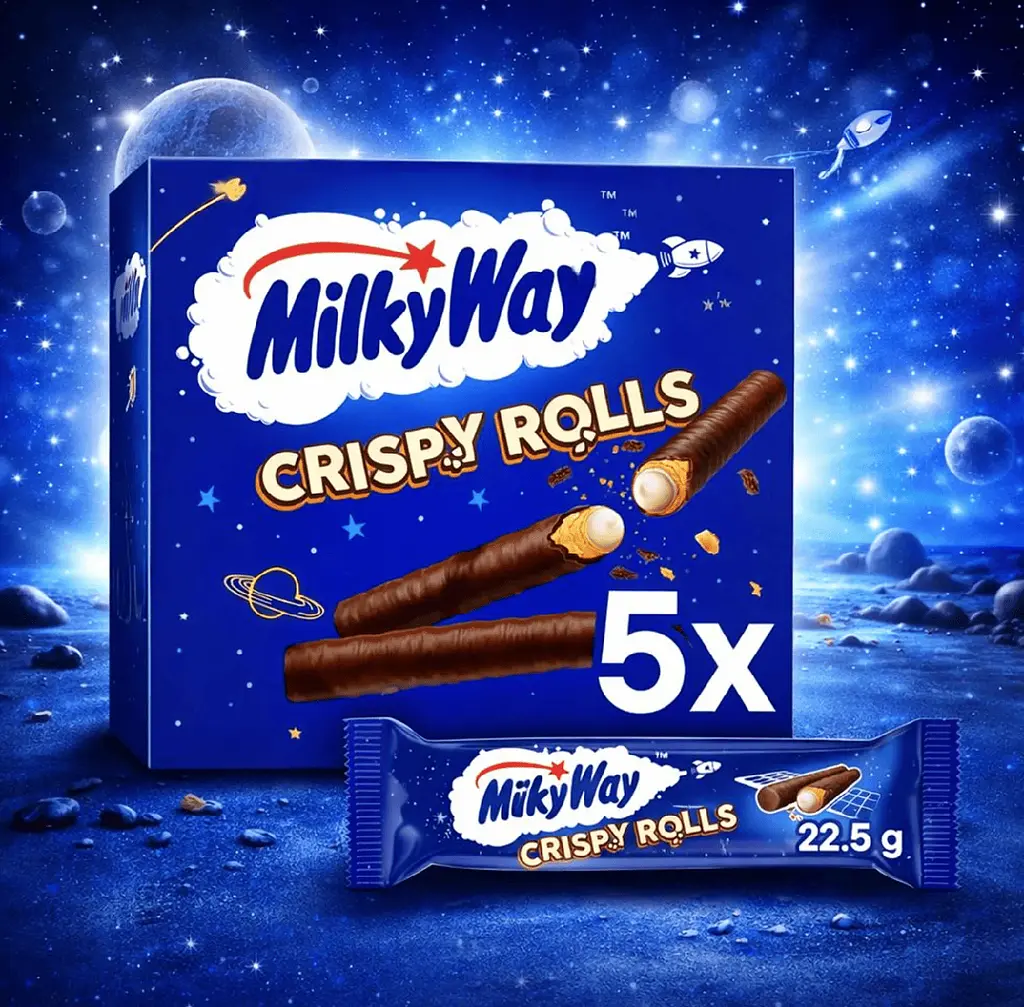 Вафельні трубочки Milky Way Crispy Rolls 5 шт х 22.5 г - фото 2