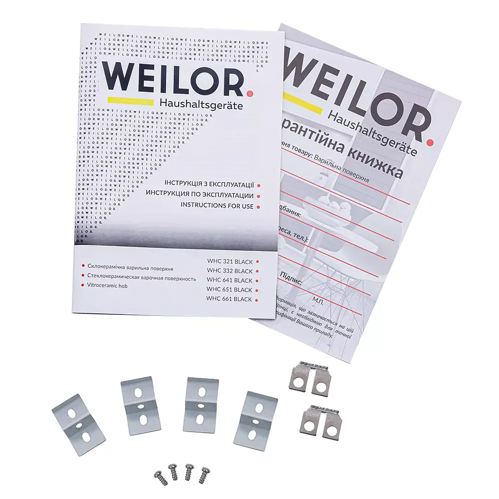 Поверхня склокерамічна Weilor WHC 661 Black - фото 2