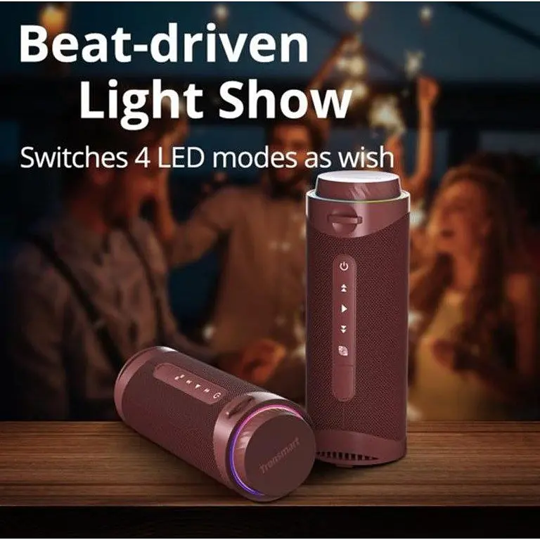 Портативная колонка Tronsmart T-7 30W TWS Bluetooth Dark Red - фото 5
