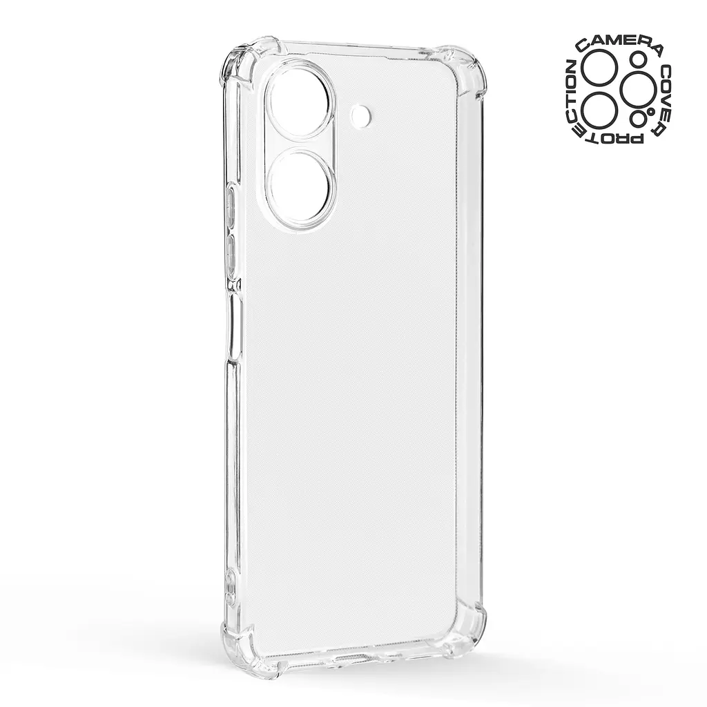 Прозрачный чехол для Xiaomi Redmi 13C 4G Poco C65 с защитой камеры и усиленными бортами, тонкий, силиконовый, бесцветный, ударопрочный, противоударный бампер с закрытой камерой, ArmorStandart (ARM86367) - фото 2