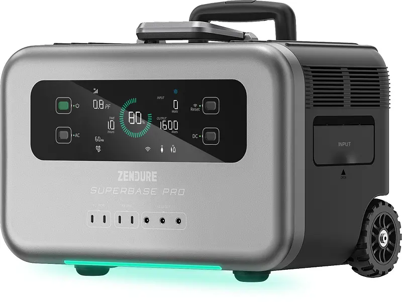 Зарядная станция Zendure SuperBase Pro1500 Black (1440 Вт/ч) 2000Вт UPS LiFePo4 WIFI/BT - фото 2