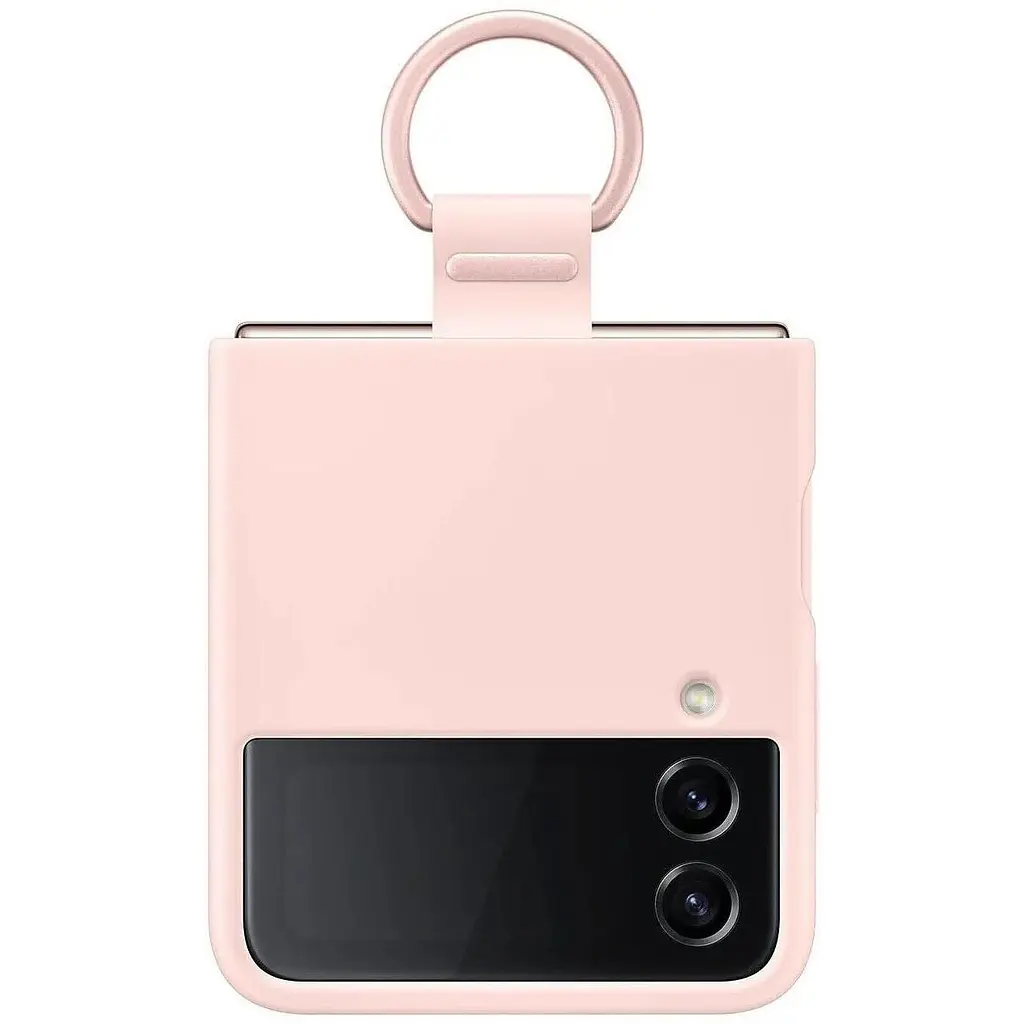Оригінальний силіконовий чохол із кільцем Samsung для Galaxy Z Flip4 Silicone Cover with Ring Pink EF-PF721TPEGUA - фото 6
