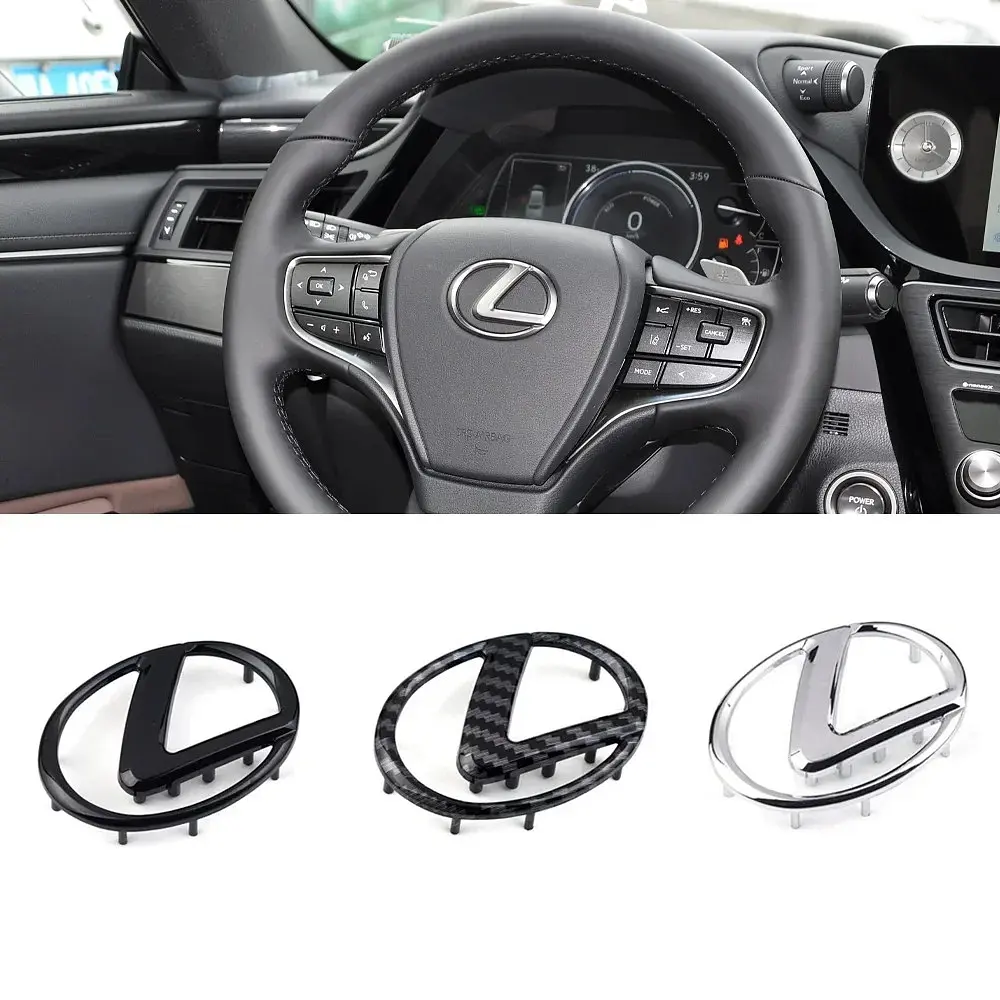 Емблема керма LEXUS карбон 64х46мм пластик (на напрямних) - фото 3