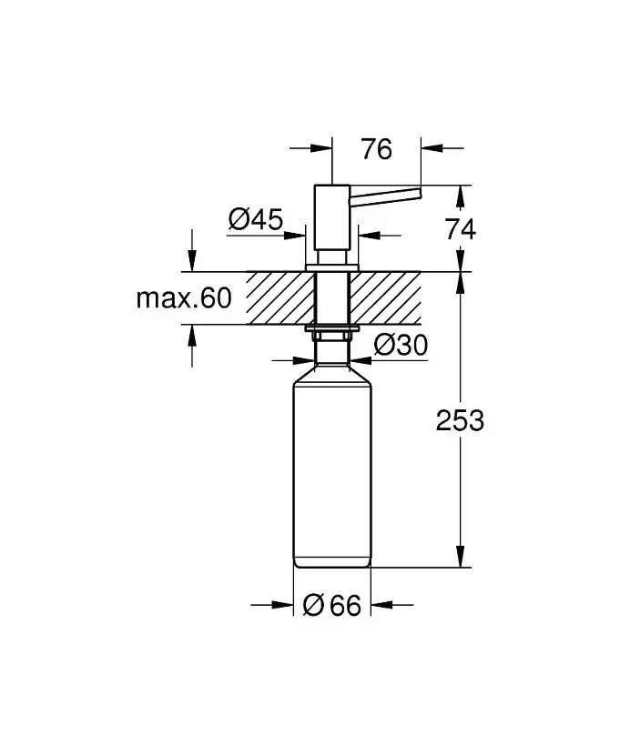 Дозатор миючого засобу Grohe Cosmopolitan 40535GN0, Золотий - фото 4