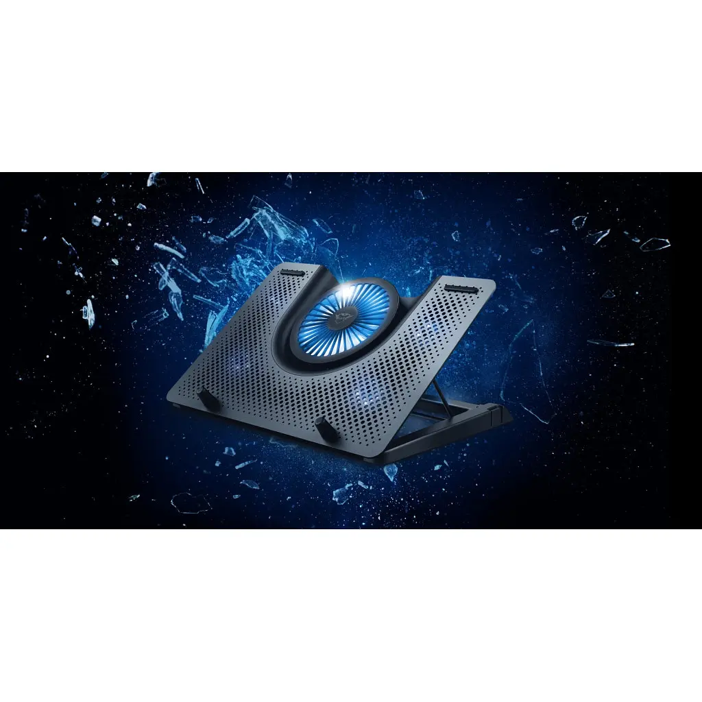 Подставка для ноутбука Trust GXT 1125 Quno (17.3") Blue LED Black (23581_TRUST) - фото 6