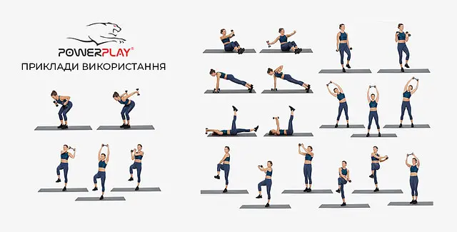 Комплект гантелей в кейсе PowerPlay 12 кг fit0007863 - фото 6
