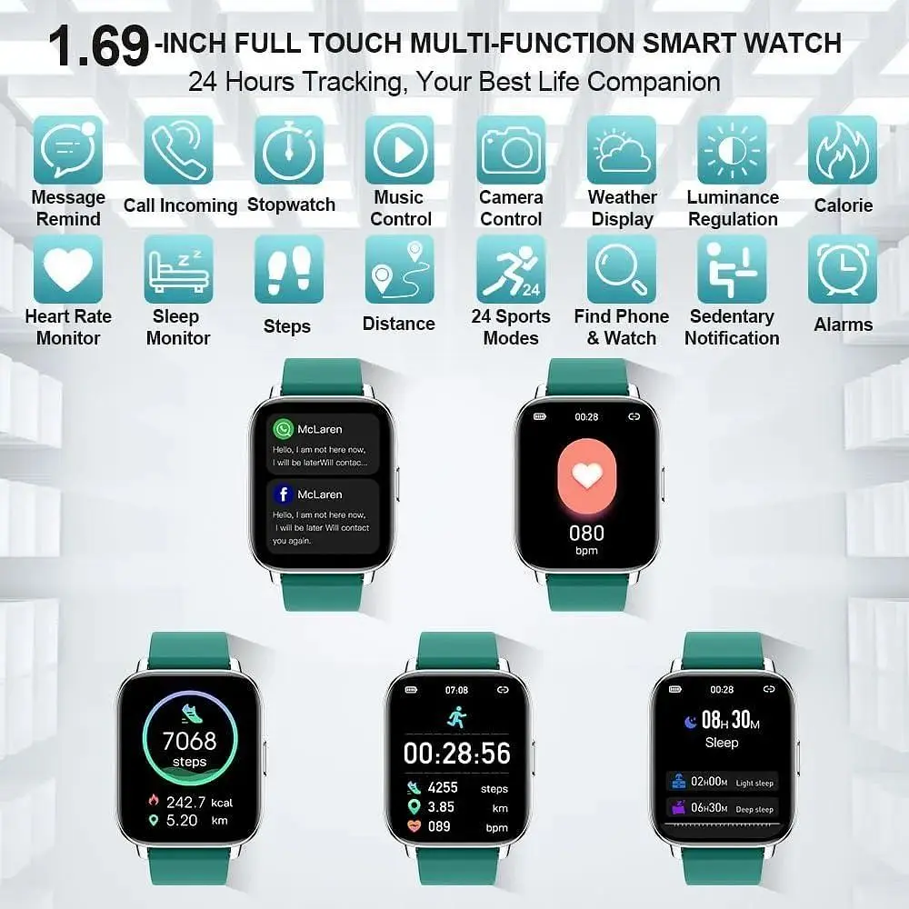 Смарт-годинник Jugeman Smartwatch Women Men 2024 Фітнес-трекер IP68 Водонепроникні - фото 3