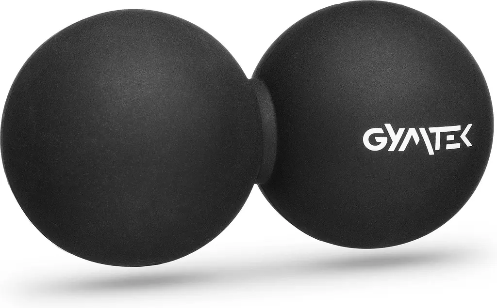 Масажний м'яч Gymtek 63 мм подвійний чорний - фото 7
