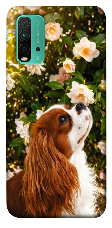 TPU чохол Demsky Flower spaniel для Xiaomi Redmi Note 9 4G / Redmi 9 Power / Redmi 9T