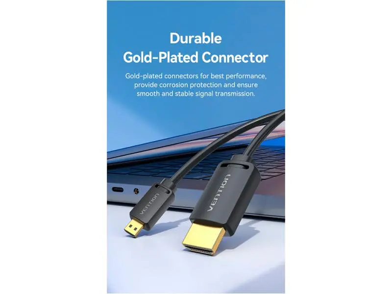 Кабель Vention HDMI to mini HDMI v2.0 2m Black (AGIBH) - фото 8