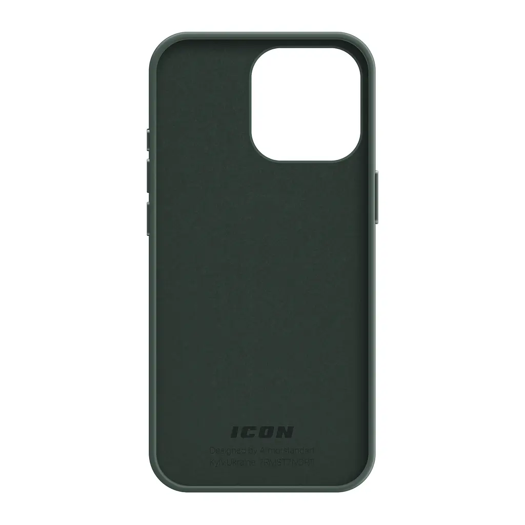 Силиконовый чехол для Apple iPhone 15 Pro, ICON2 Case, зеленый, противоударный, панель, защита всего корпуса, матовая поверхность Soft Touch, выступает над дисплеем, совместим с защитными стеклами и пленками, с микрофиброй, ArmorStandart (ARM70524) - фото 2