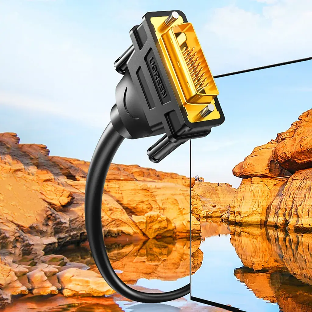 Кабель мультимедійний DVI M to DVI M 2.0m 24+1pin DV101 black Ugreen (11604) - фото 5