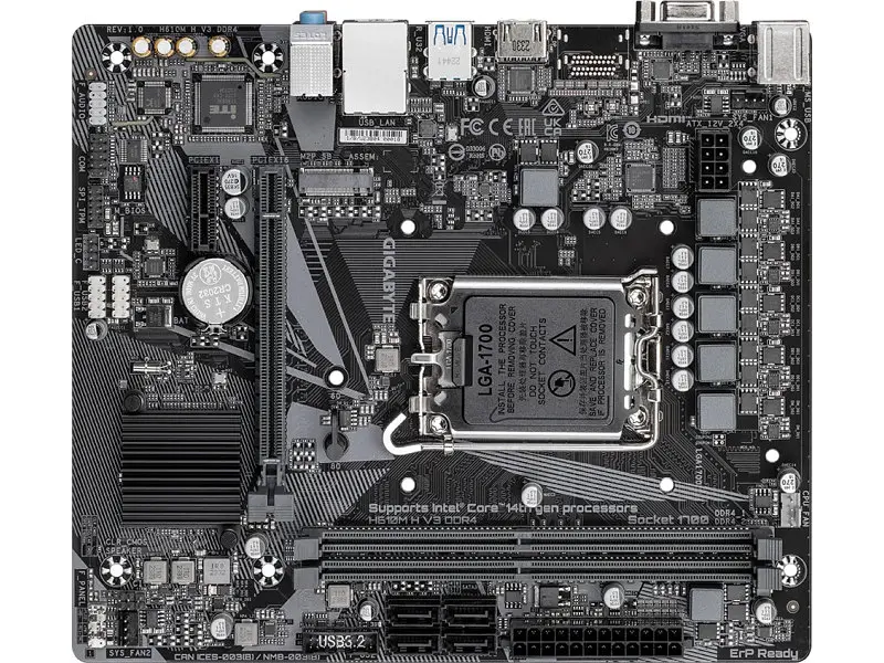 Материнська плата Gigabyte H610M H V3 DDR4 - фото 4