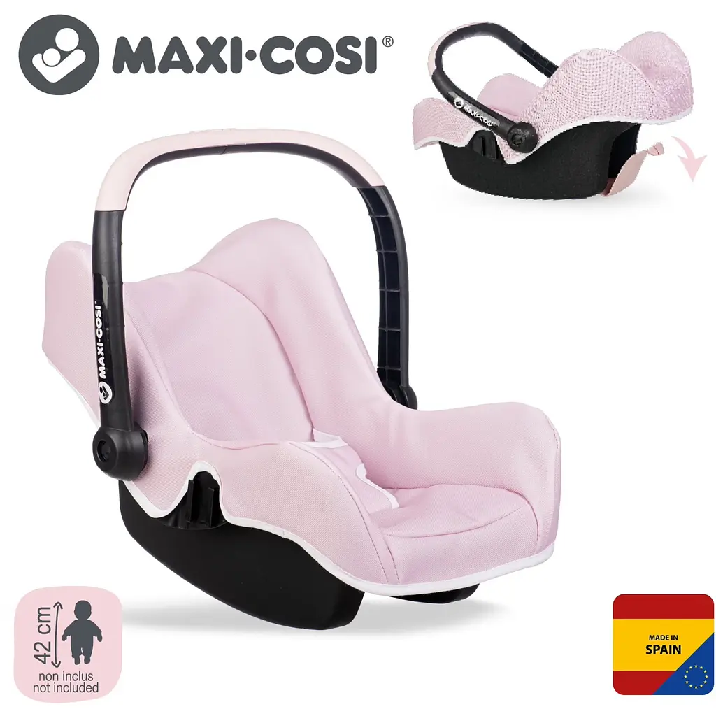 Крісло-переноска для ляльки Smoby Toys Maxi-Cosi 31x48x37 см рожева перлина (7600240241) - фото 4