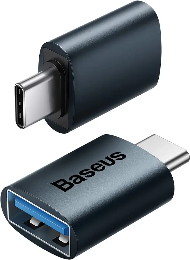 Адаптер Baseus Ingenuity Series Mini OTG Adaptor Type-C to USB-A 3.1 blue (ZJJQ000003) - фото 3