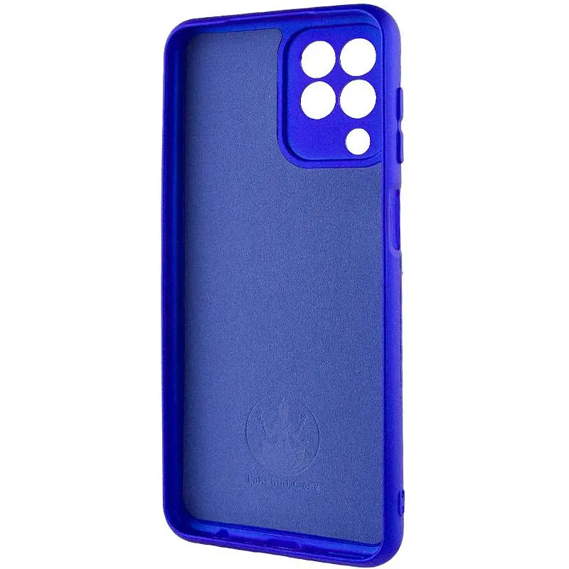 Чехол TPU GETMAN Liquid Silk Full Camera для Samsung Galaxy M33 5G Синий / Iris - фото 3