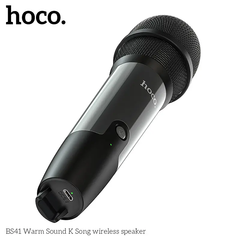 Портативна акустика Hoco BS41 Warm Sound K Song з мікрофоном бездротова - фото 5
