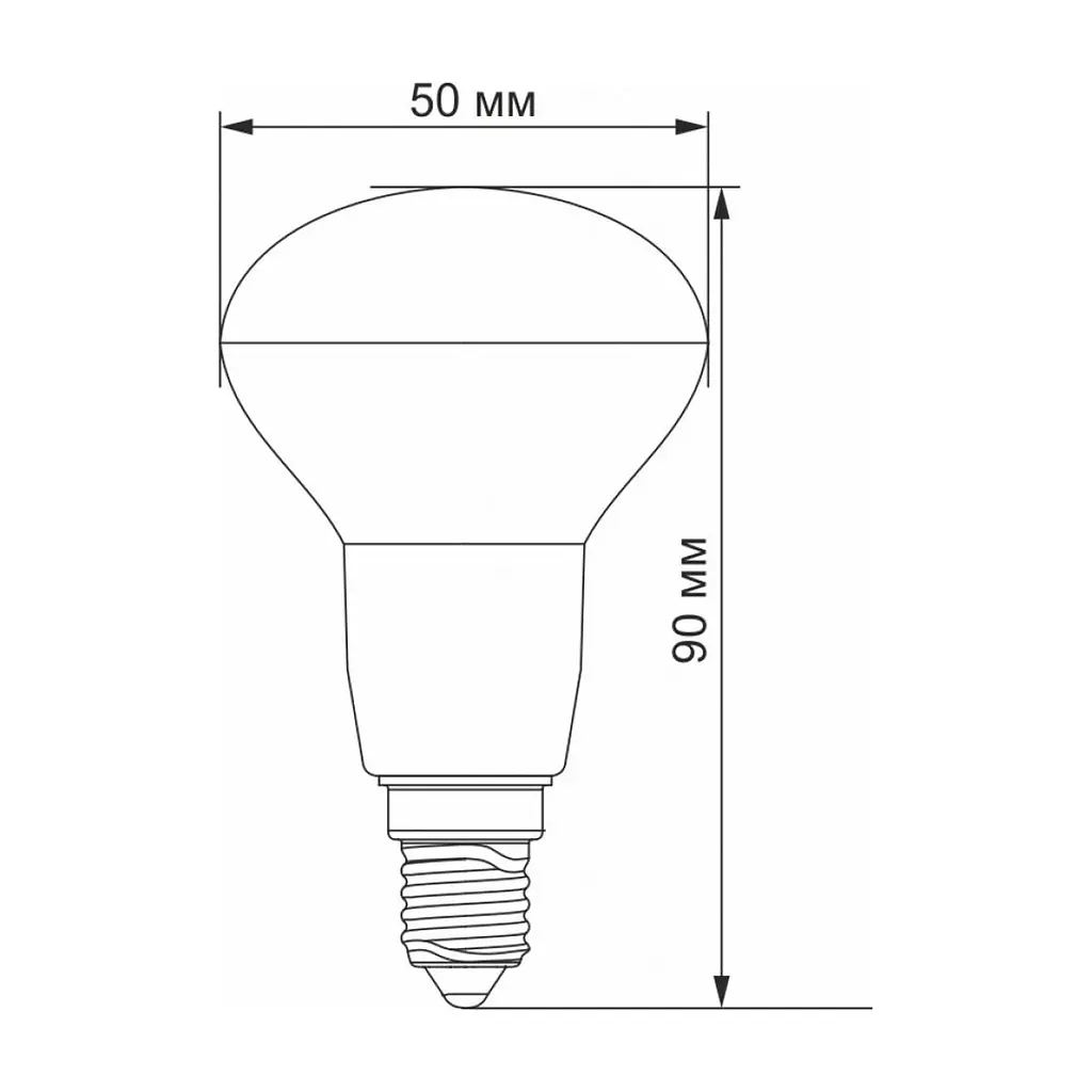 Лампочка Videx R50e 6W E14 3000K 220V (VL-R50e-06143) - фото 3