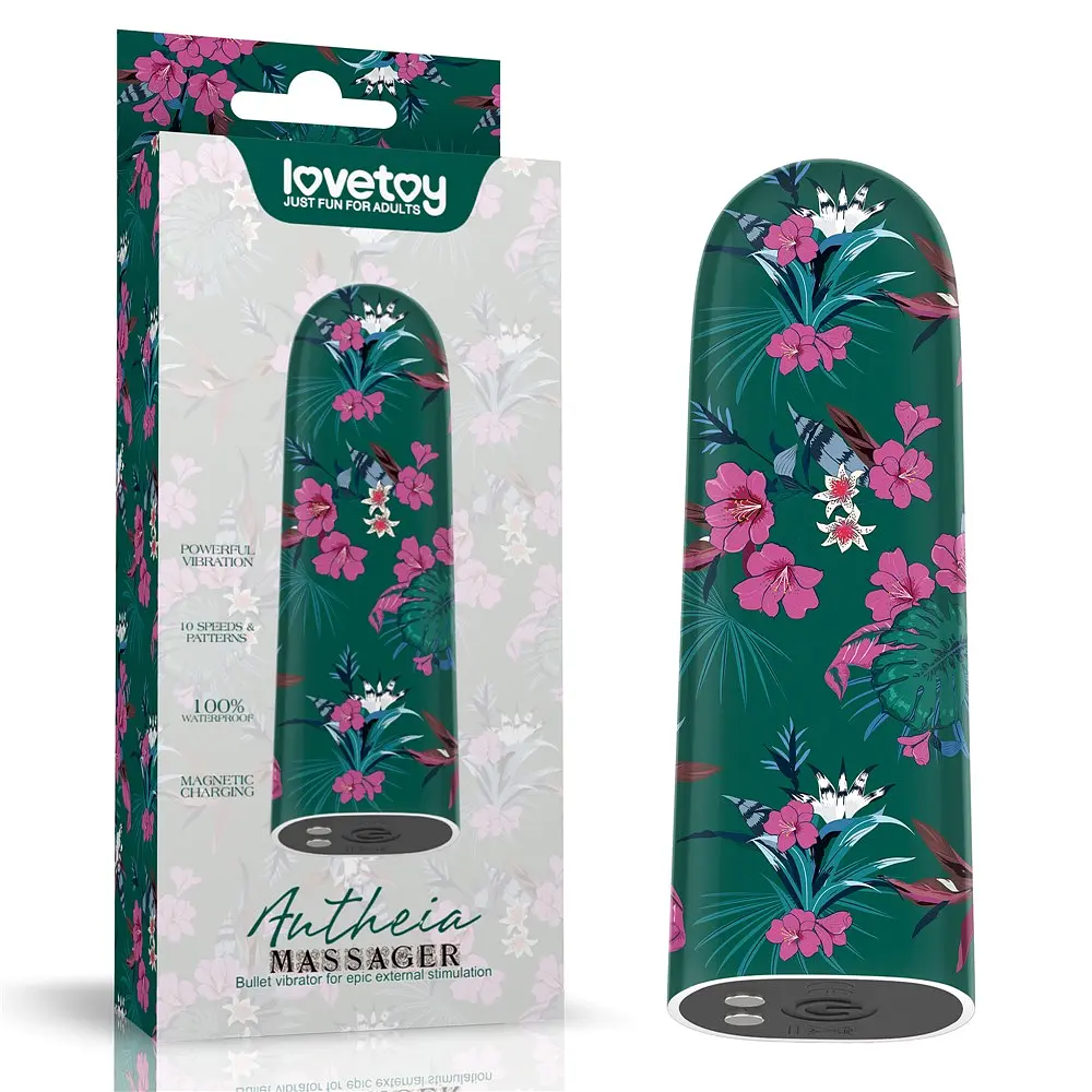 Вібратор для клітора Lovetoy Antheia Massager 8.5 см зелений - фото 11