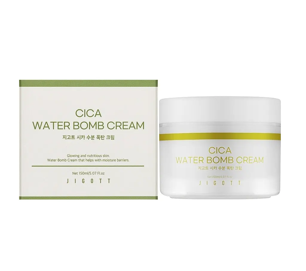 Зволожуючий крем для обличчя Центелла Cica Water Bomb Cream Jigott 150 мл - фото 2