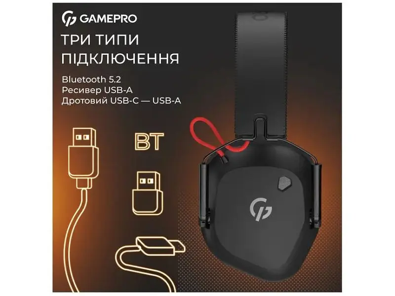 Навушники GamePro Genesis Mercury Pro 3-Mode Black (HSW120B) - фото 5