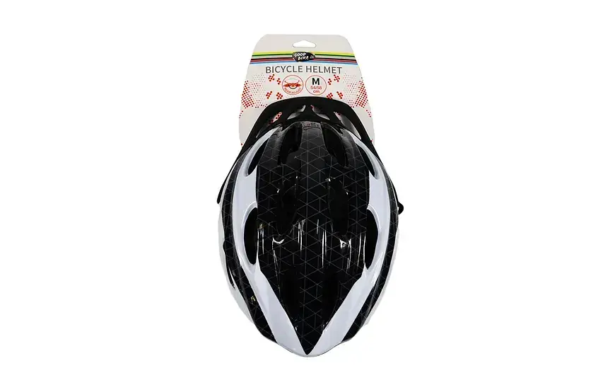 Шлем велосипедный "GOOD BIKE" M 56-58 см черно/белый (88854/4-IS) - фото 2