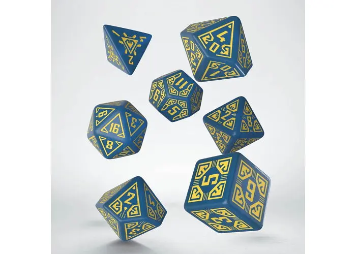 Набір кубиків Arcade Blue & Yellow Dice Set , 7 шт. (SARC1E) - фото 2