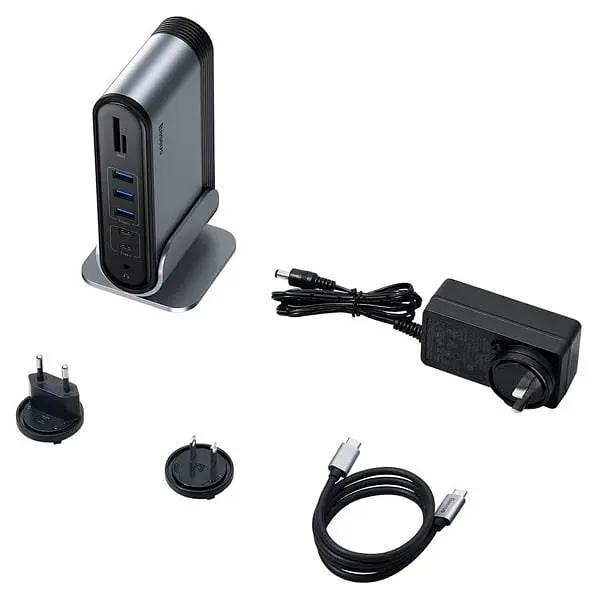 Адаптер Baseus Working Station Four-Screen Multifunctional Type-C Hub Adapter CAHub-HG0G - фото 9