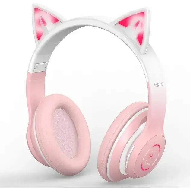 Навушники XO BE38 Cats Ear Pink - фото 2