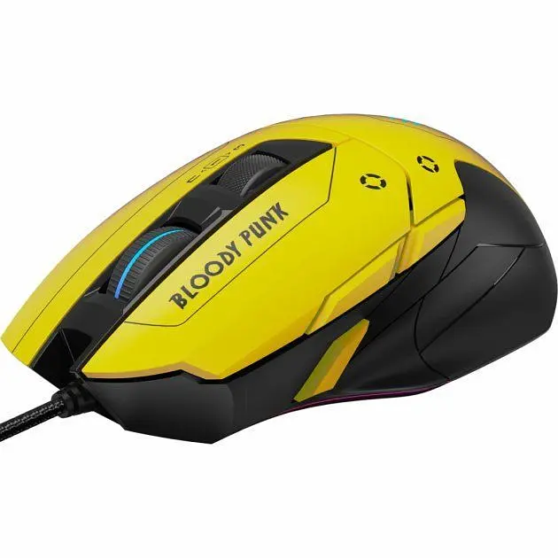 Миша A4Tech Bloody W70 Max (Punk Yellow) [68610] - фото 2