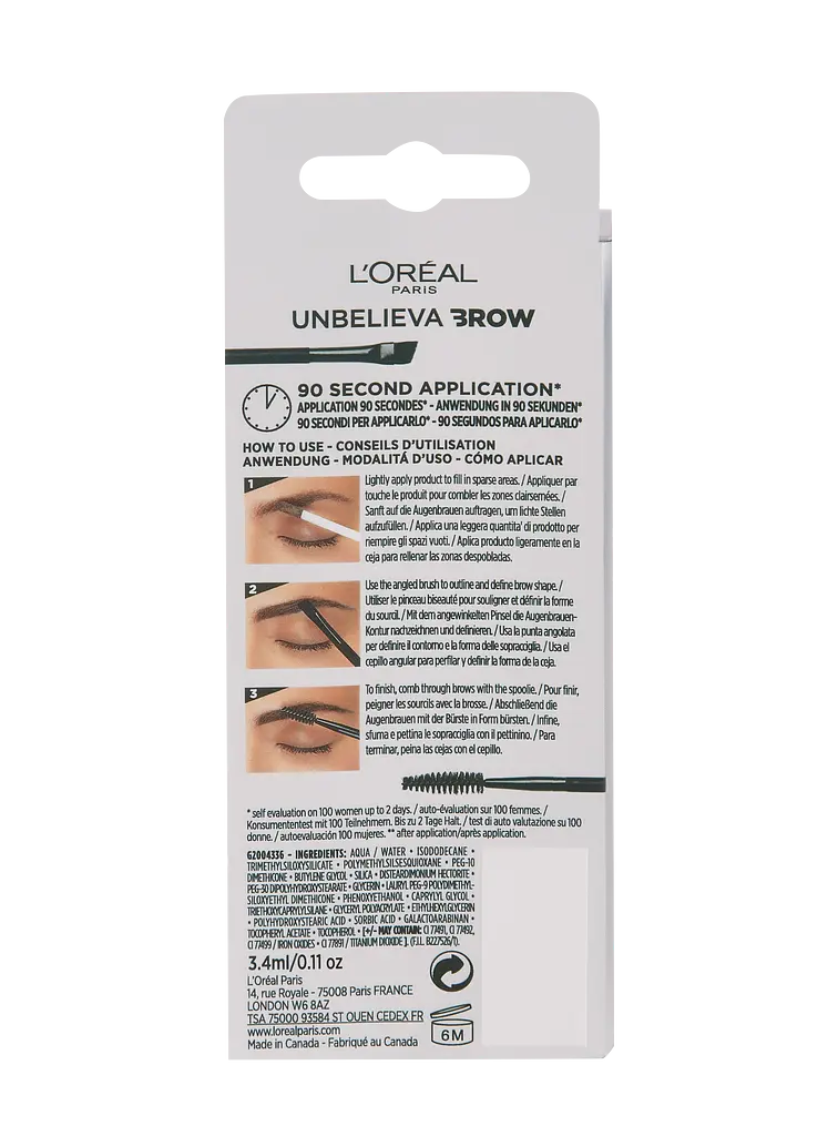 Гель для брів L'Oreal Paris Unbelieva'Brow тон 104, 3.4 мл (A9709700) - фото 5