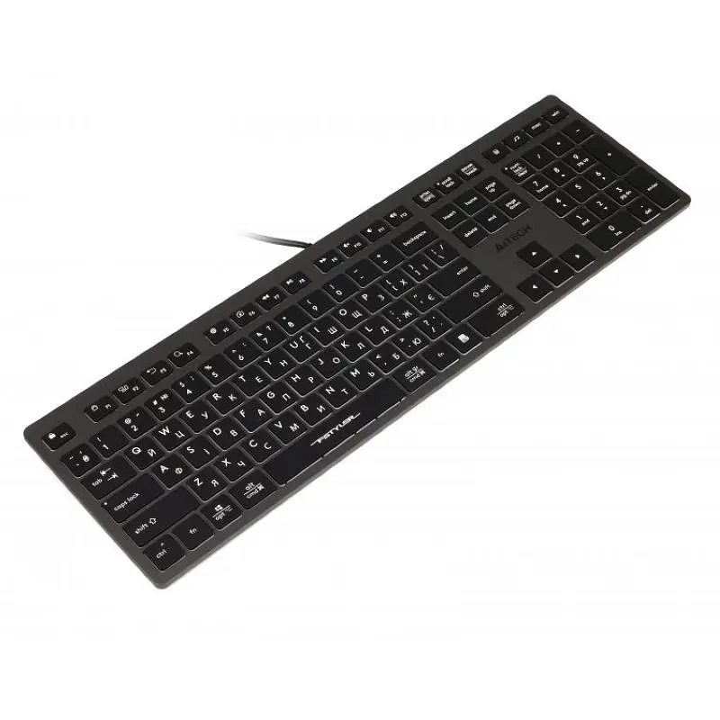 Клавіатура A4-Tech Fstyler FX60 USB (Grey) White backlit - фото 3