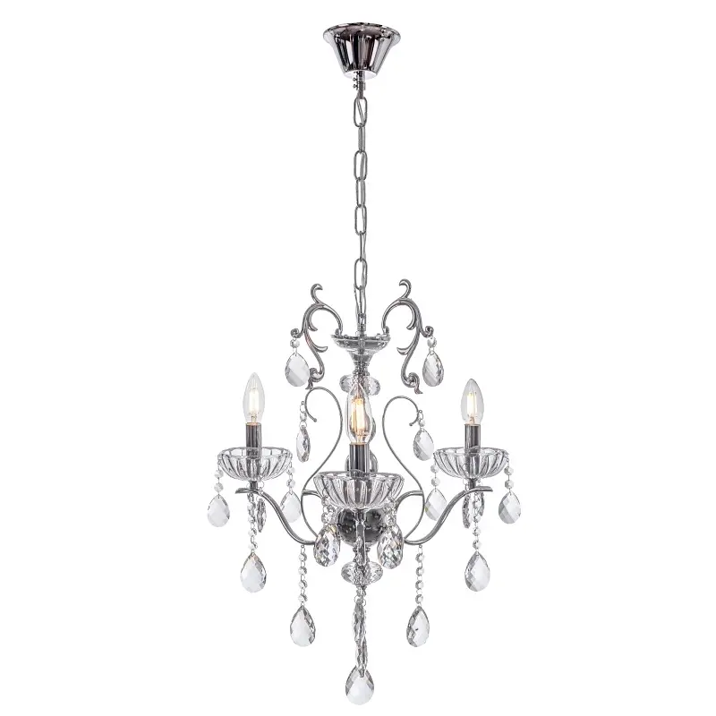 Люстра подвесная Brille хрустальная свеча E14 40W (BCL-668S/3) - фото 6