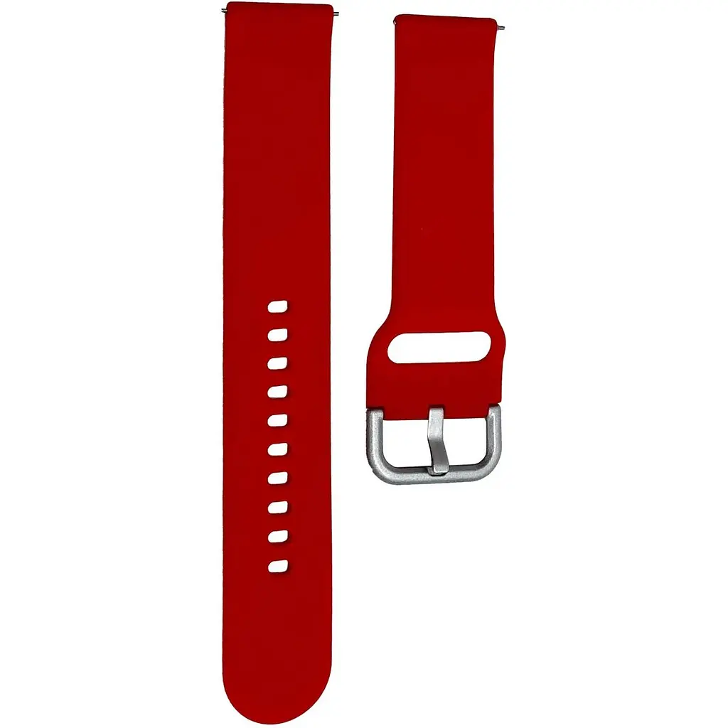 Ремінець DK CDK для Gelius GP-SW012 "L" 20mm Silicone Sport Band Classic (09651) (red) - фото 2