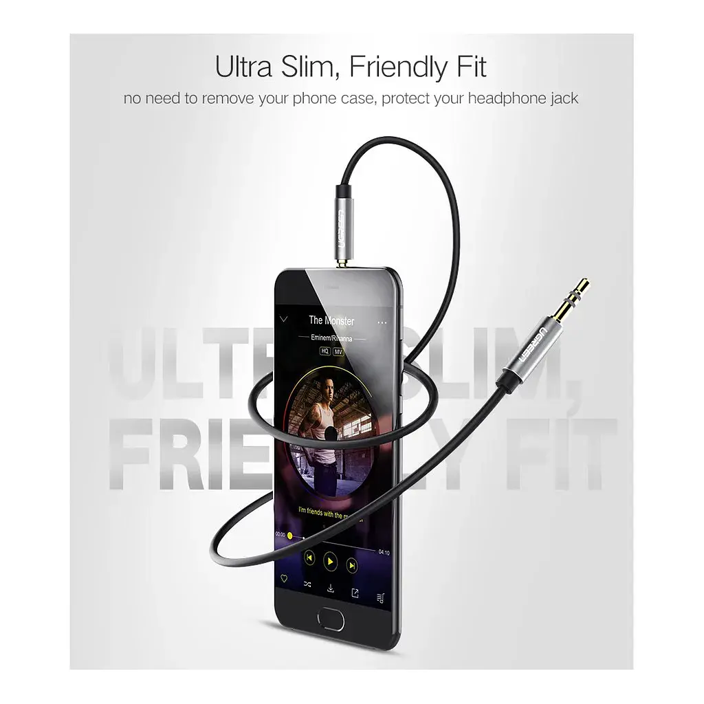 Кабель мультимедійний 3.5mm M to 3.5mm M 3.0m AV119 black Ugreen (10736) - фото 7