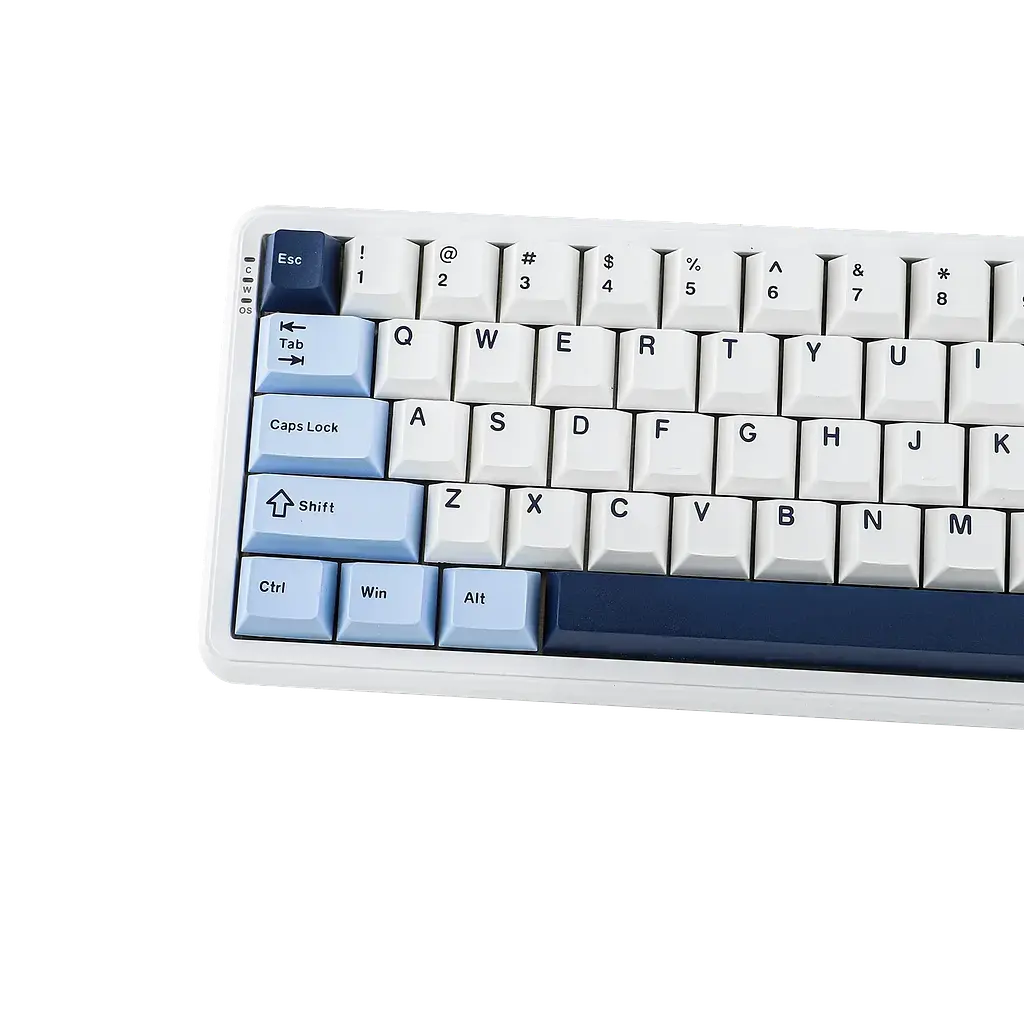 Ігрова дротова магнітна клавіатура AJAZZ AK680 MAX / RGB / Magnetic Switch / 8К / White Blue - фото 5