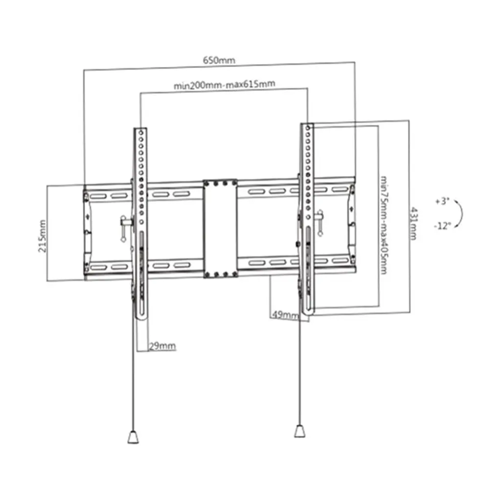 Кронштейн Gembird WM-80T-01 - фото 2