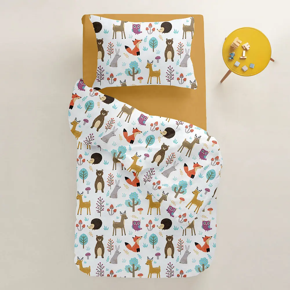 Дитяча постільна білизна в ліжечко COLORFUL ANIMALS CS1 COSAS (4822052108239) - фото 2