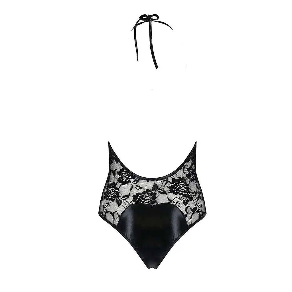 Боди с очень глубоким декольте Passion DARYL Body black L/XL - фото 6