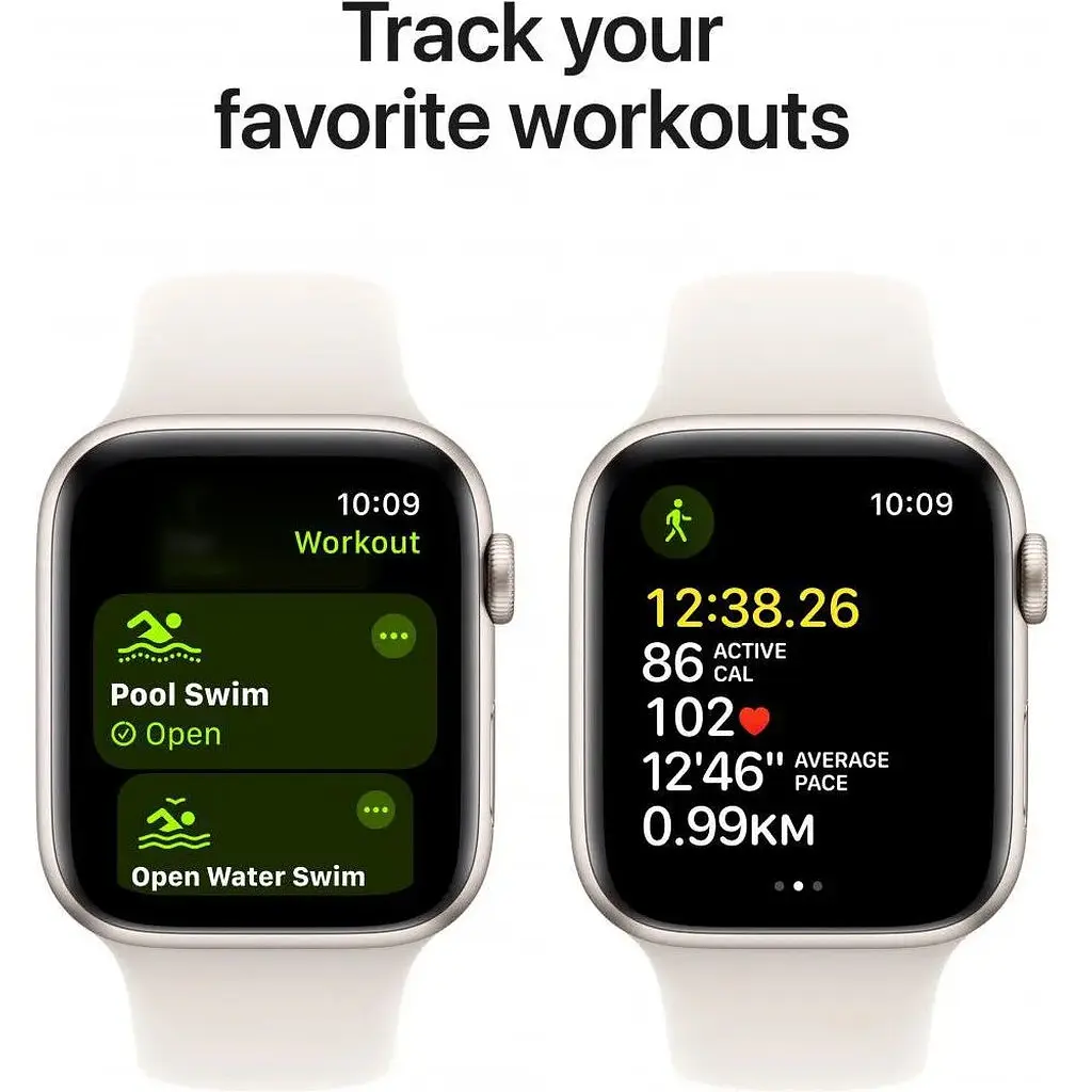 Смарт-годинник Apple Watch SE 2 GPS 40mm Starlight Aluminium Case w. Starlight Sport Band - S/M (MXEF3) - фото 6