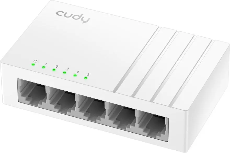 Коммутатор Cudy FS105D, 5 портовый 10/100 Mbps Desktop Switch (FS105D) - фото 2
