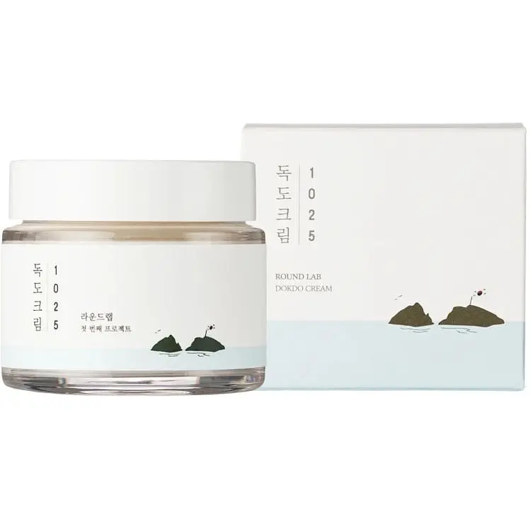 Крем для лица Round Lab 1025 Dokdo Light Cream с морской водой легкий увлажняющий 80 мл - фото 2